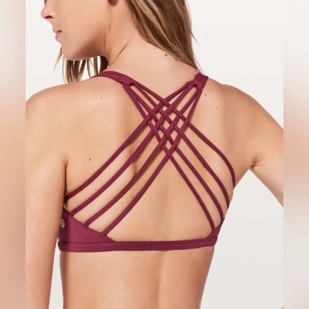 COPY - Lululemon Free To Be Bra (Wild) Ruby Wine Size 4
